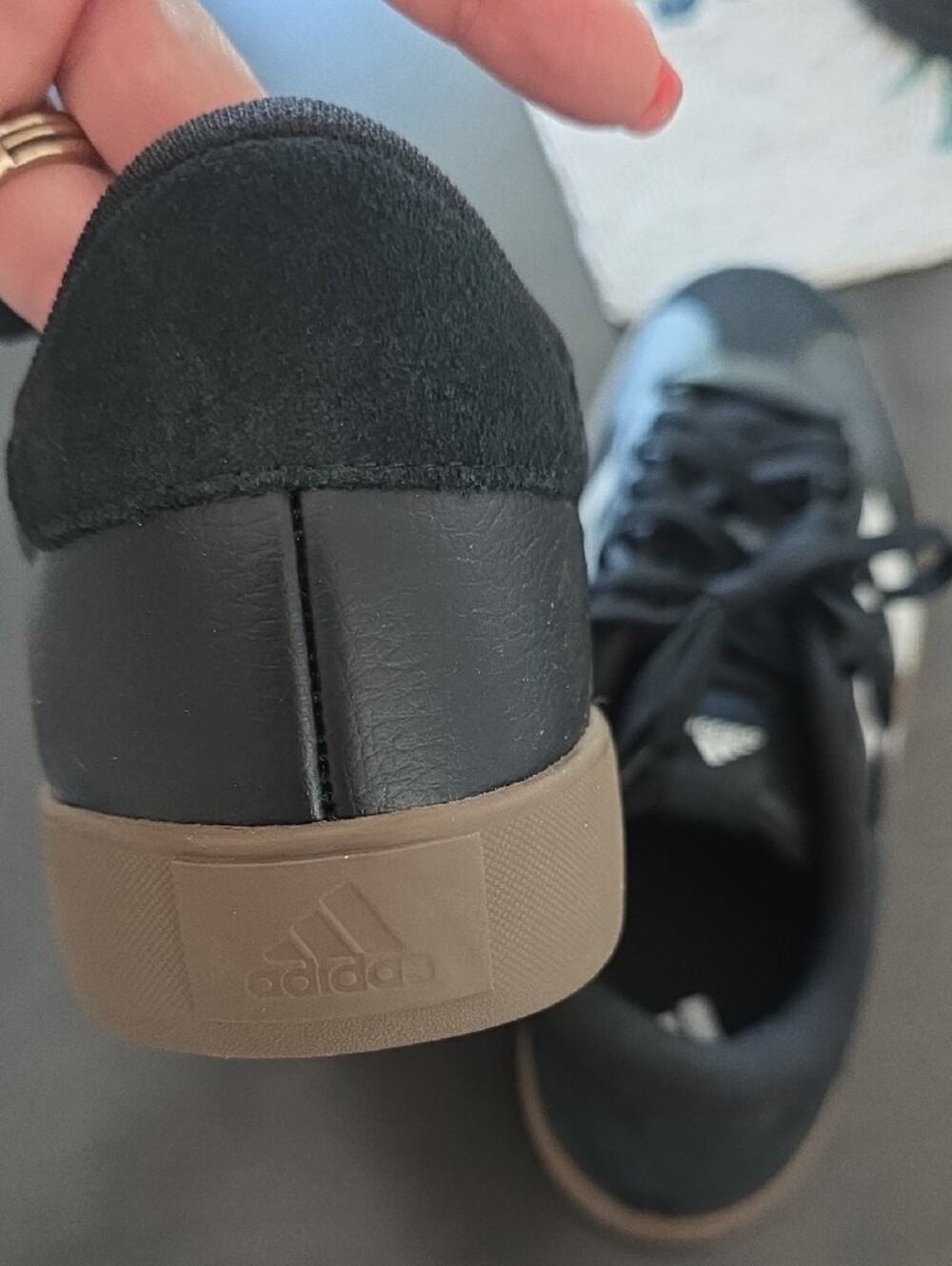 adidas Black White Gum-sole Sneakers - Picture 4 of 4